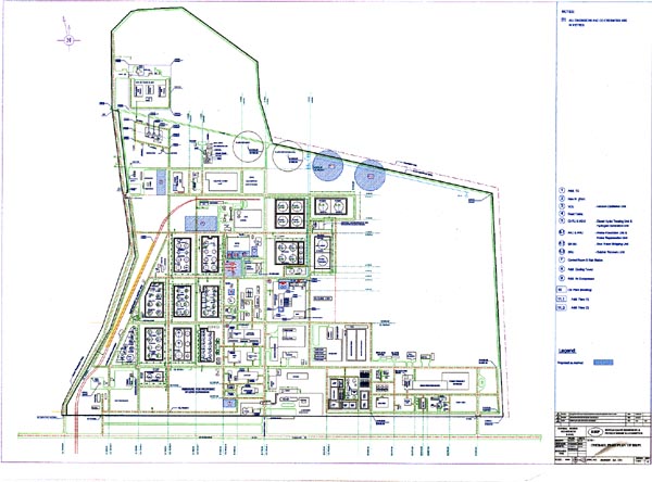 Plot Plan of Proposed Diesel Hydro Processing Unit in BRPL Complex