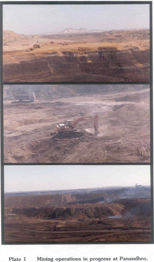 Mining operations in progress at Panandhro