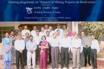Training Course on "Impacts of Mining Projects on Biodiversity" (15 - 17 March, 2004)