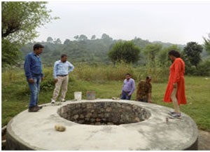 Interaction with farmers at project site