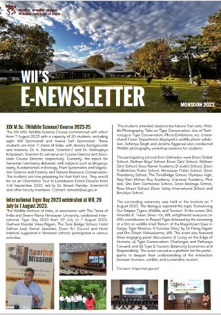 WII's e-Newsletter Monsoon 2023