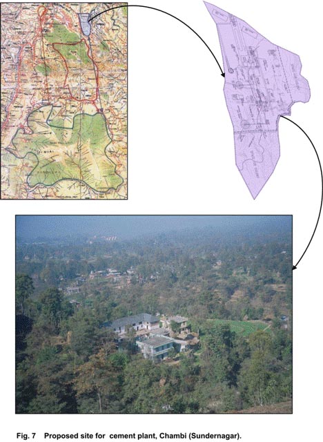 Cement plant site