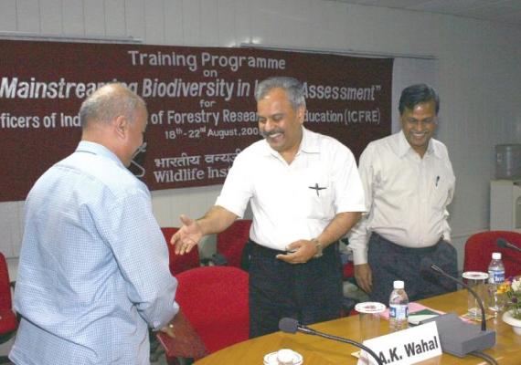 Training course on "Mainstreaming Biodiversity in Impact Assessment" for the officers of ICFRE (18th – 22nd August, 2008)