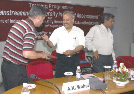 Training course on "Mainstreaming Biodiversity in Impact Assessment" for the officers of ICFRE (18th – 22nd August, 2008)
