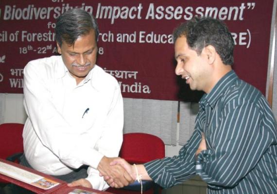 Training course on "Mainstreaming Biodiversity in Impact Assessment" for the officers of ICFRE (18th – 22nd August, 2008)