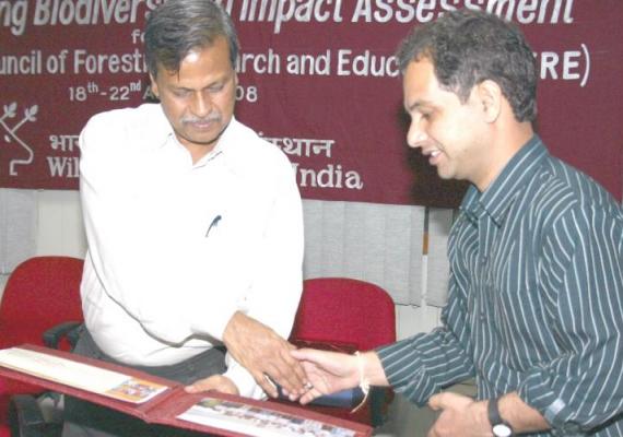 Training course on "Mainstreaming Biodiversity in Impact Assessment" for the officers of ICFRE (18th – 22nd August, 2008)