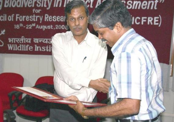 Training course on "Mainstreaming Biodiversity in Impact Assessment" for the officers of ICFRE (18th – 22nd August, 2008)