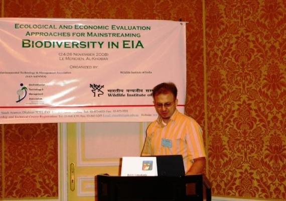 Ecological and economic evaluation approaches for mainstreaming biodiversity in EIA at Al Khobar, Saudi Arabai (24th-26th November, 2008)