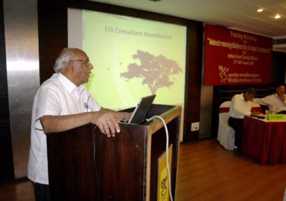 Training Workshop on Mainstreaming Biodiversity in Impact Assessment for Indian Forest Service Officers (27th - 28th August 2012)