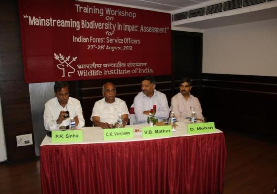 Training Workshop on Mainstreaming Biodiversity in Impact Assessment for Indian Forest Service Officers (27th - 28th August 2012)