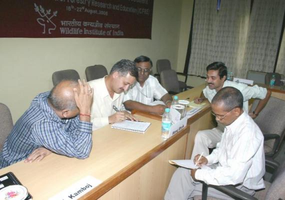 Training course on "Mainstreaming Biodiversity in Impact Assessment" for the officers of ICFRE (18th – 22nd August, 2008)