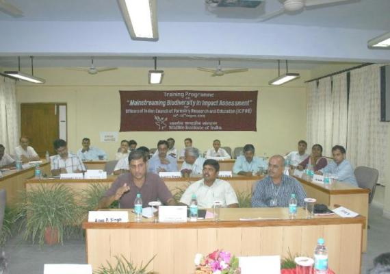 Training course on "Mainstreaming Biodiversity in Impact Assessment" for the officers of ICFRE (18th – 22nd August, 2008)