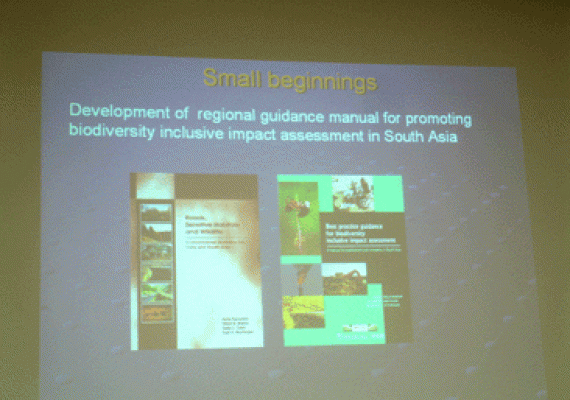 Mitigation of impacts on biodiversity: best practices in key sectors A pre-meeting training course (3rd – 4th June, 2007)